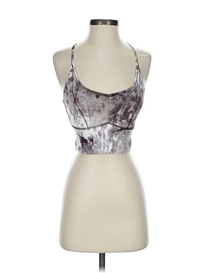 Pre-owned Gymshark Tank Top Silver Halter Neckline Tops