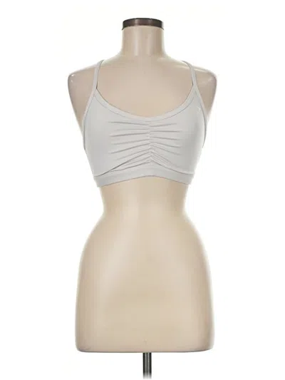 Pre-owned Gymshark Tank Top Silver Halter Neckline Tops