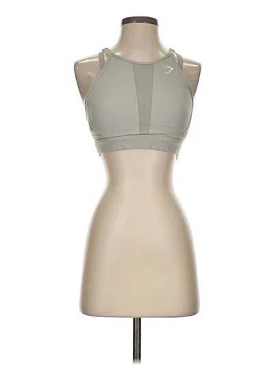 Pre-owned Gymshark Tank Top Tan Halter Neckline Tops