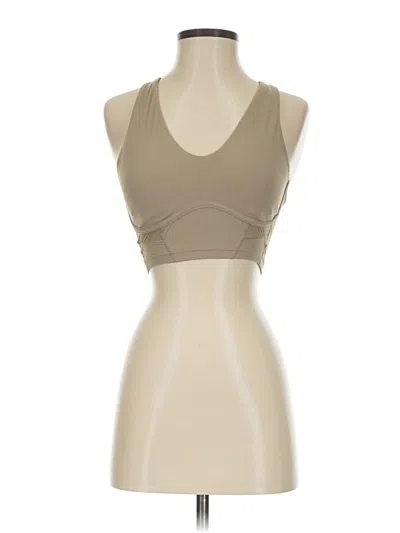 Pre-owned Gymshark Tank Top Tan Halter Neckline Tops In Brown