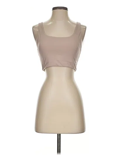 Pre-owned Gymshark Tank Top Tan Strapless Neckline Tops