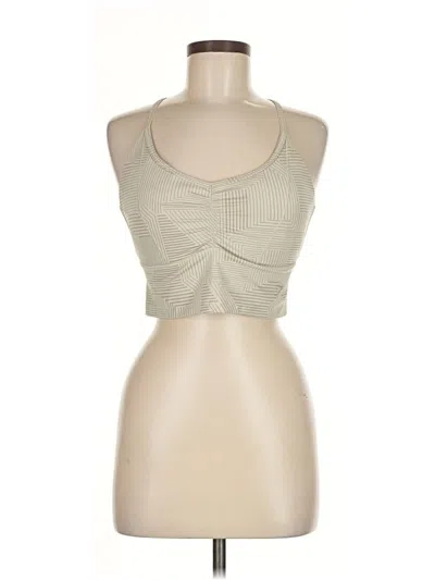 Pre-owned Gymshark Tank Top Tan Strapless Neckline Tops In Brown