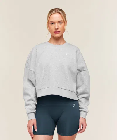 Gymshark Training Oversized Boxy Sweatshirt In Gray