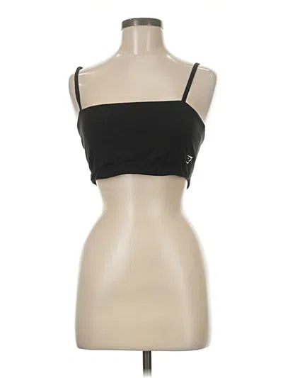 Pre-owned Gymshark Tube Top Black Strapless Neckline Tops