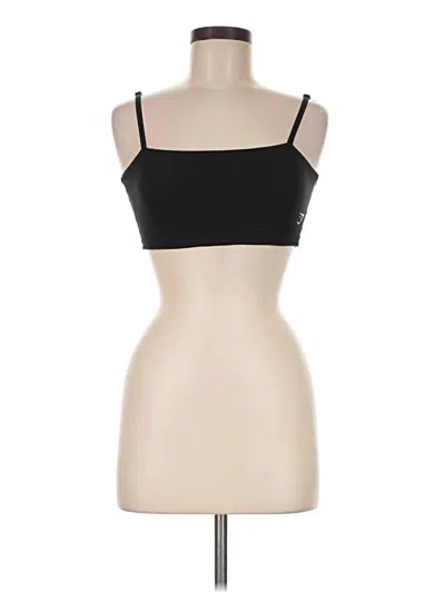 Pre-owned Gymshark Tube Top Black Strapless Neckline Tops