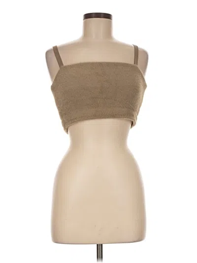 Pre-owned Gymshark Tube Top Tan Strapless Neckline Tops