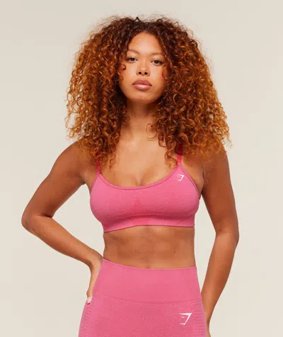 Gymshark Vital Seamless Minimal Sports Bra In Pink