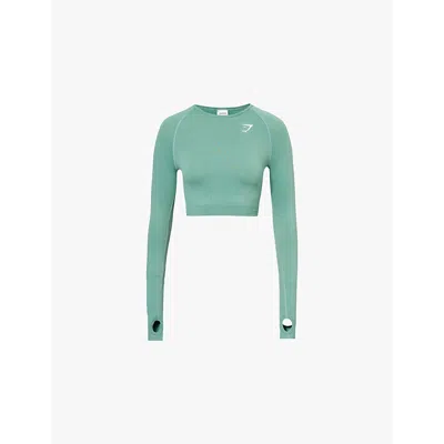 Gymshark Vital Seamless 2.0 In Gs Lagoon Green/ Marl