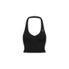 Gymshark Womens Vital Seamless Halter Neck Jersey Tank Top Black In Black