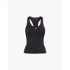 Gymshark Womens Gs Black Everyday Shelf Stretch-recycled Polyester Top In Gs Black