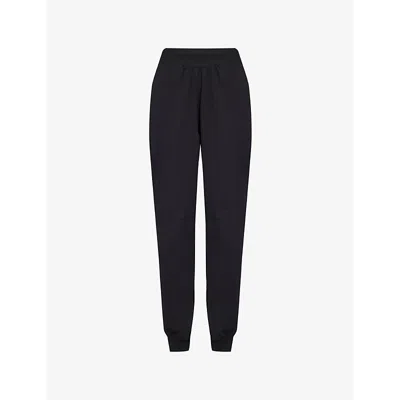 Gymshark Womens  X Leana Deeb Training Stretch-cotton Jogging Bottoms In Gs Black