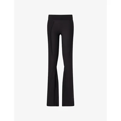 Gymshark Womens Gs Black Luxe Flared Leggings