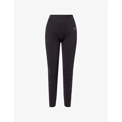 Gymshark Womens Gs Black/gs Asphalt Grey Adapt Animal X Whitney Leggings