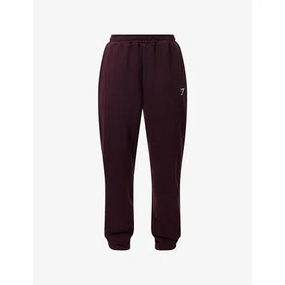 Gymshark Womens Gs Cherry Purple Everyday Seamless Flare-fit Stretch-woven Leggings In Brown