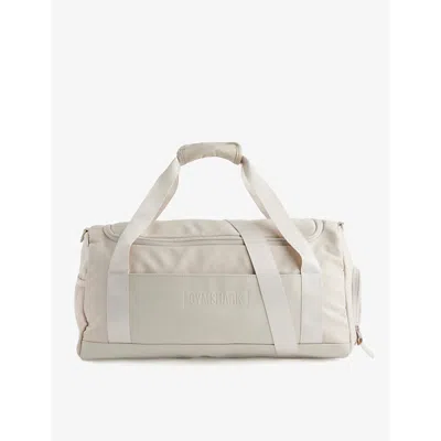 Gymshark Womens Gs Pebble Grey Everyday Small Brand-embossed Canvas Holdall Bag