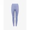 Gymshark Womens Gs Wrn Blue/peri Blu Mrl Lift Contour Seamless Stretch-woven Leggings Xs In Blue