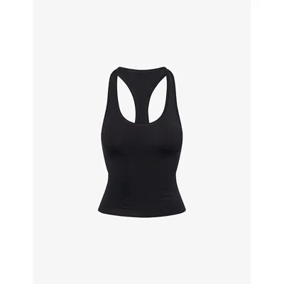 Gymshark Womens Gs Black Bareform Stretch-jersey Tank Top