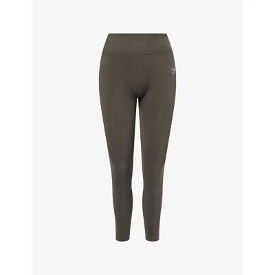Gymshark Womens Green Everyday Seamless Stretch-woven Leggings