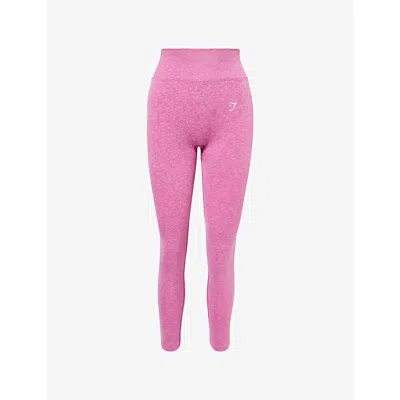 Gymshark Womens Pink Lift Seamless Stretch-woven Leggings