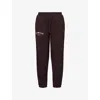 Gymshark Womens Gs Heritage Brown Lifting Club Two-slip-pockets Straight-leg High-rise Cotton-blend Jogging B In Gs Heritage Brown