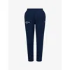 Gymshark Womens Gs Navy Lifting Club Two-slip-pockets Straight-leg High-rise Cotton-blend Jogging Bottoms Xl In Gs Navy