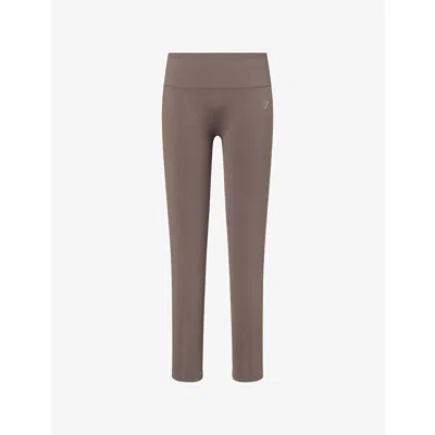 Gymshark Womens Gs Cool Brown Soft Sculpt Leggings In Gray
