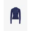 Gymshark Womens  Vital Seam Stretch-woven Jacket In Blue