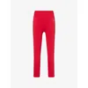 Gymshark Womens Red Lift Varsity Logo Stretch-woven Leggings Xs In Red