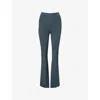 Gymshark Womens Teal Elevate Flared 2.0 Yoga Leggings In Blue