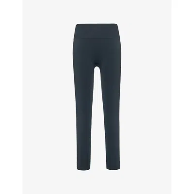 Gymshark Womens Teal Everyday Seamless Stretch-woven Leggings In Blue