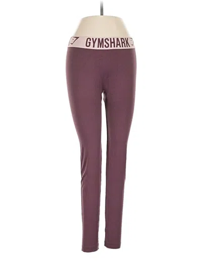 Pre-owned Gymshark Yoga Pants In Burgundy