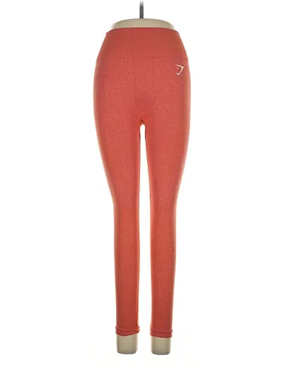 Pre-owned Gymshark Yoga Pants In Orange