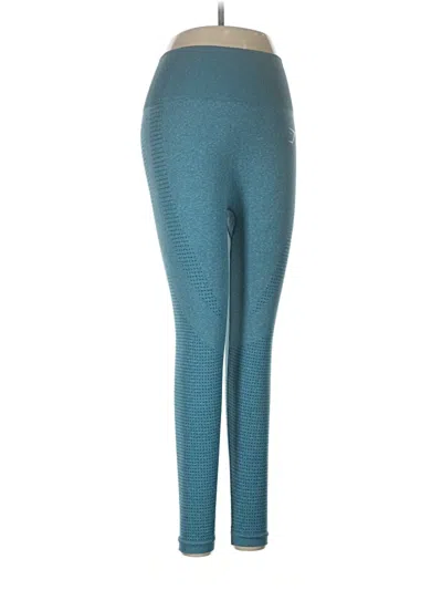 Pre-owned Gymshark Yoga Pants In Teal