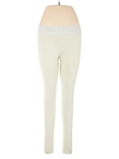 Pre-owned Gymshark Yoga Pants In White