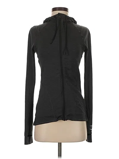 Pre-owned Gymshark Zip Up Hoodie In Black