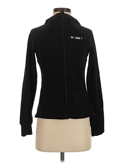 Pre-owned Gymshark Zip Up Hoodie In Black