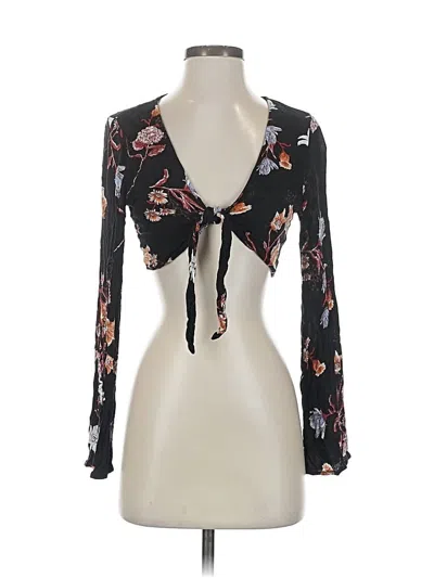 Pre-owned Gypsies & Moondust 3/4 Sleeve Blouse In Black