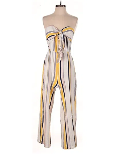Pre-owned Gypsies & Moondust Jumpsuit In Yellow