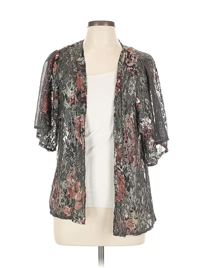 Pre-owned Gypsies & Moondust Kimono In Gray