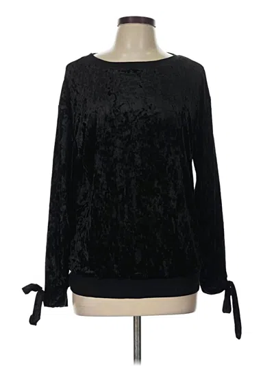 Pre-owned Gypsies & Moondust Long Sleeve Blouse In Black