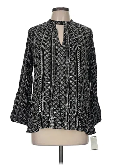 Gypsies & Moondust Long Sleeve Blouse In Black