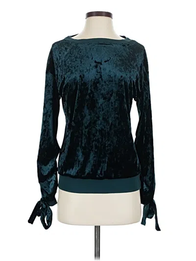 Pre-owned Gypsies & Moondust Pullover Sweater In Teal