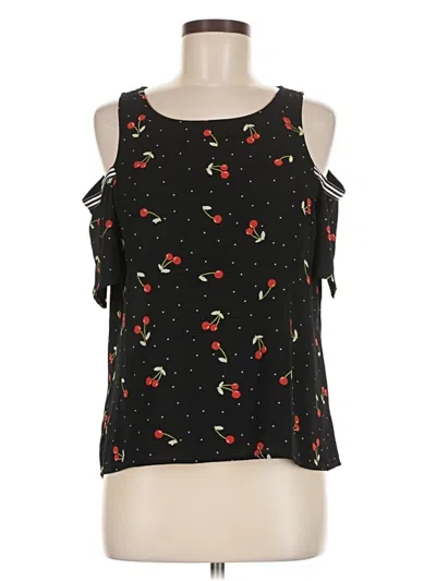 Pre-owned Gypsies & Moondust Sleeveless Blouse In Black