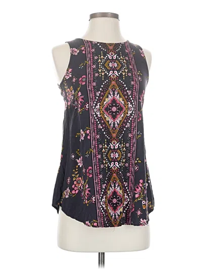 Pre-owned Gypsies & Moondust Sleeveless Blouse In Black