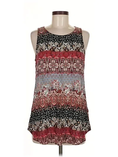 Pre-owned Gypsies & Moondust Tank Top Red Halter Neckline Tops