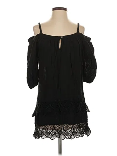 Pre-owned Gypsy 05 3/4 Sleeve Blouse In Black