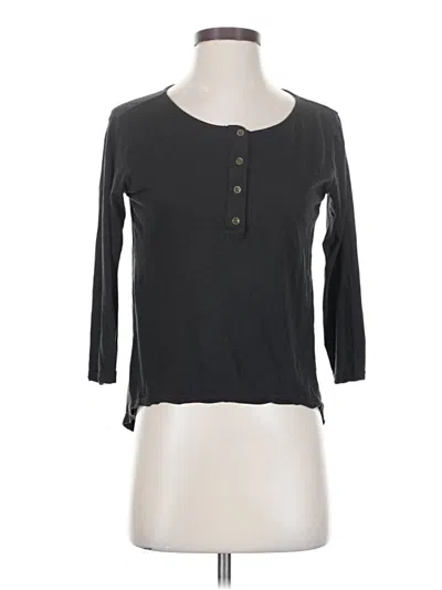 Pre-owned Gypsy 05 3/4 Sleeve Top Gray Scoop Neck Tops