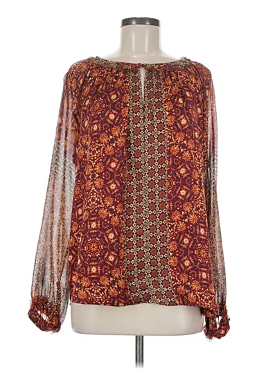Pre-owned Gypsy 05 Long Sleeve Blouse In Brown