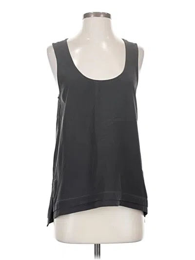 Pre-owned Gypsy 05 Sleeveless Silk Top Black Scoop Neck Tops