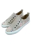 Gypsy Jazz Women's Alice Floral Slip On Sneakers In Peach Floral In Multi